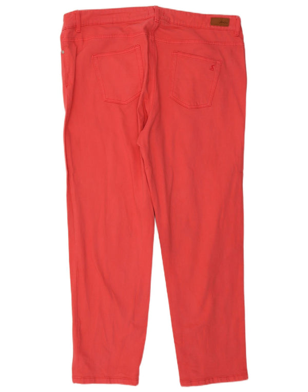 Blugi slim pentru femei Joules Girlfriend UK 18 XL W38 L29 Bumbac roșu