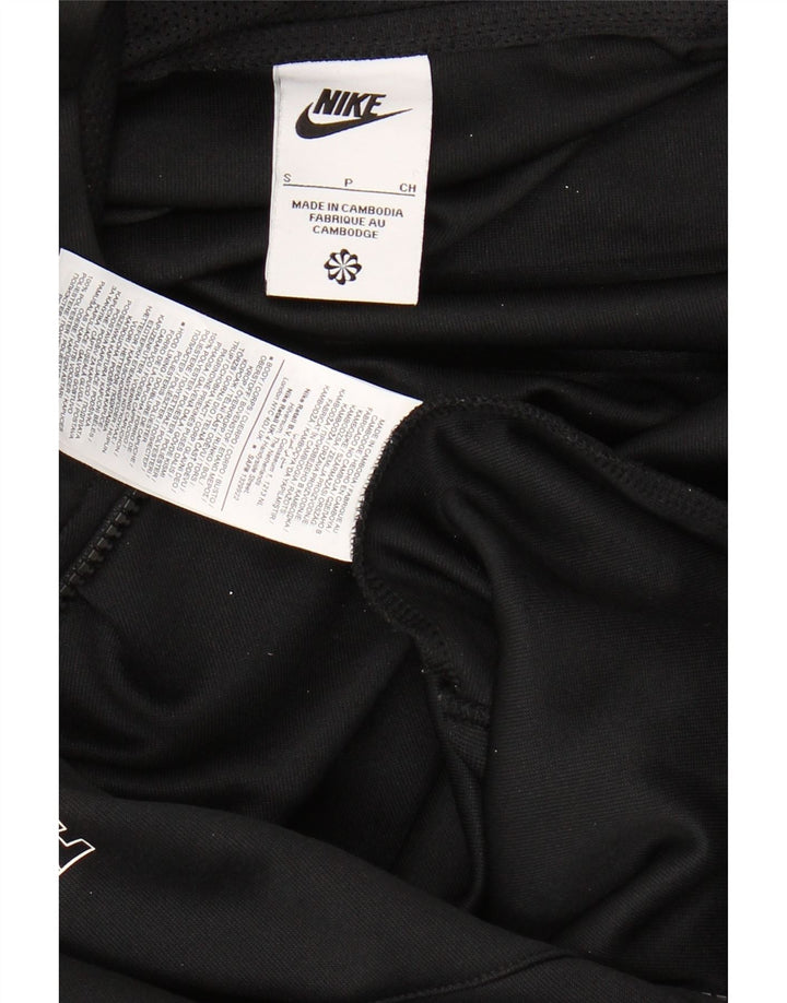 Pulover NIKE Graphic Zip pentru bărbați, poliester mic, negru
