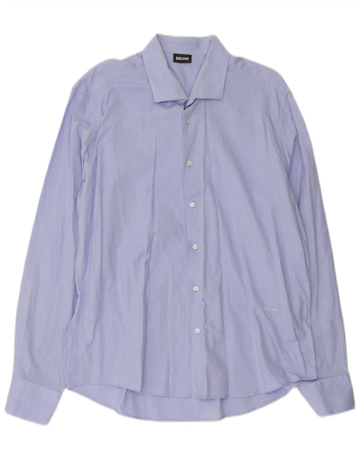 Cămașă pentru bărbați Just Cavalli Mărimea 45 17 3/4 XL Albastru