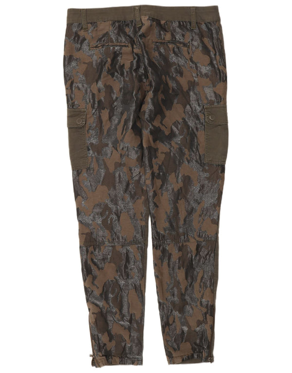 Pantaloni cargo slim pentru femei Liu Jo L31 L30 bumbac camuflaj kaki