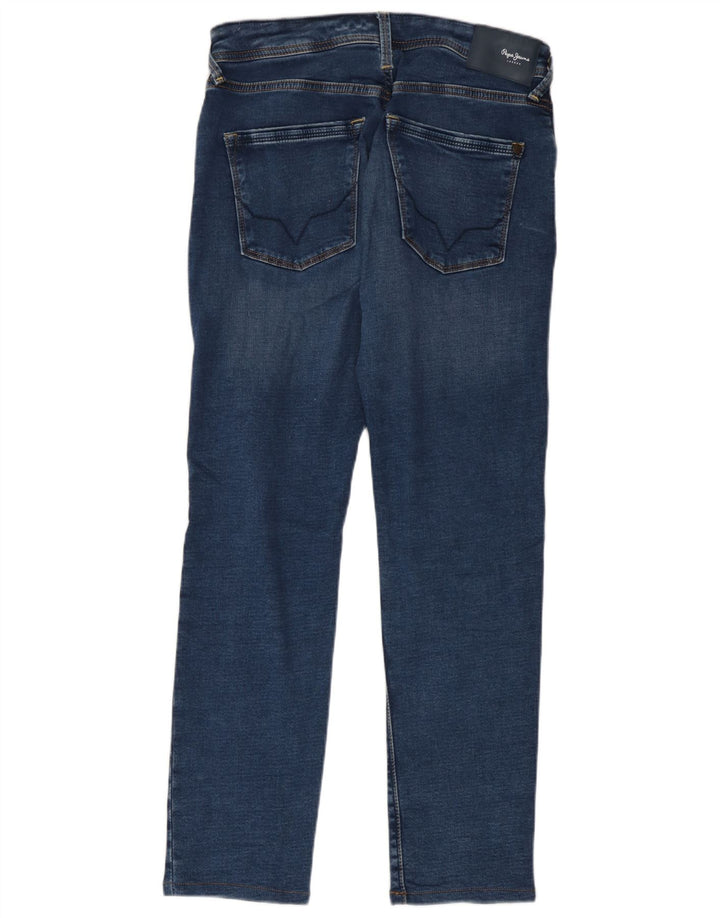 PEPE Jeans Womens Slim W28 L28 Blue Bumbac