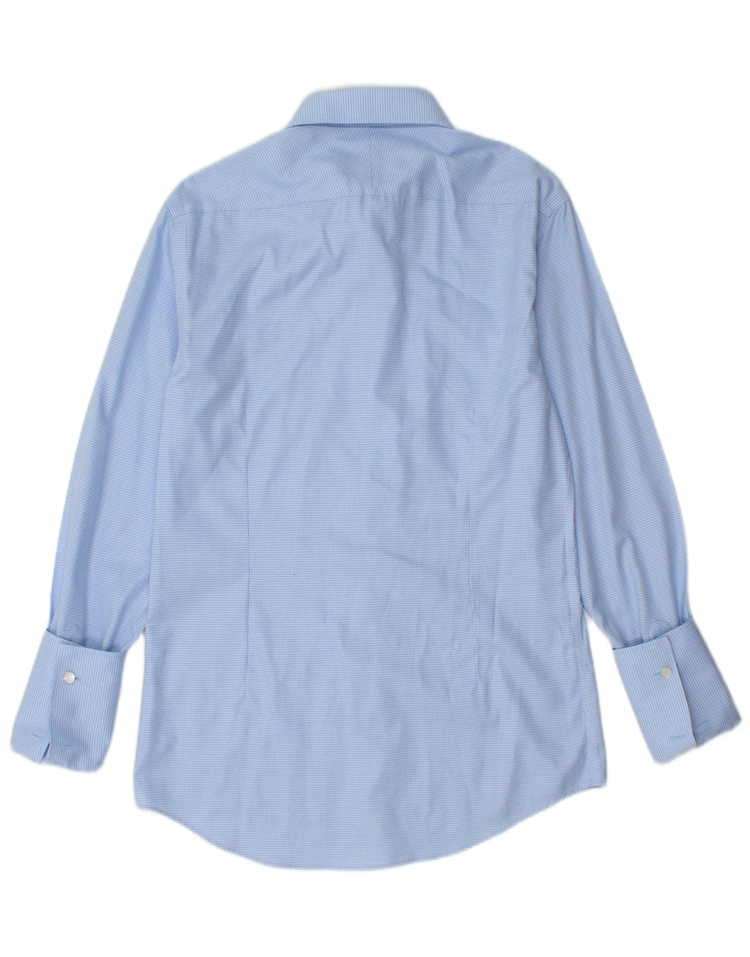 Moss 1851 Cămașă formală slim fit pentru bărbați Mărimea 38 15 Medium Blue Houndstooth