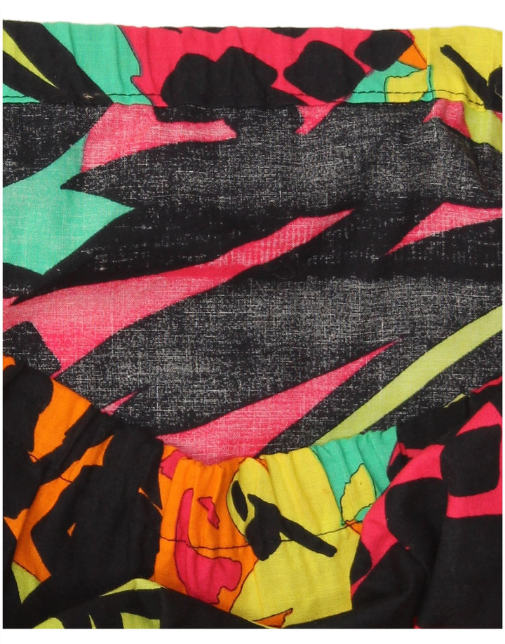 Fusta Dreaptă Grafică VINTAGE Femei W40 2XL Patchwork multicolor