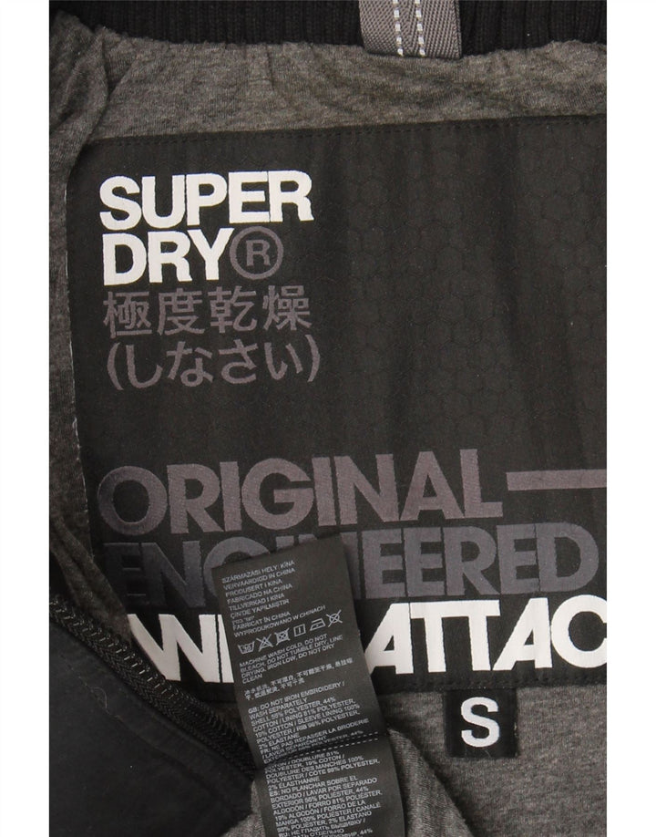 Superdry Windattacker Windattacker Oversized Windbreaker Jacket UK 10 Small Black