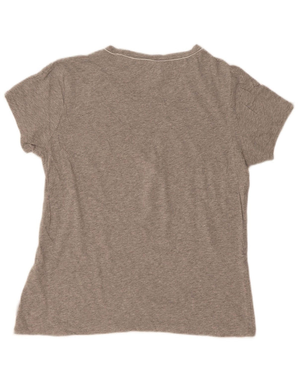 Tricou cu grafic pentru femei Champion Easy Fit Top UK 14 Large Gri Pete