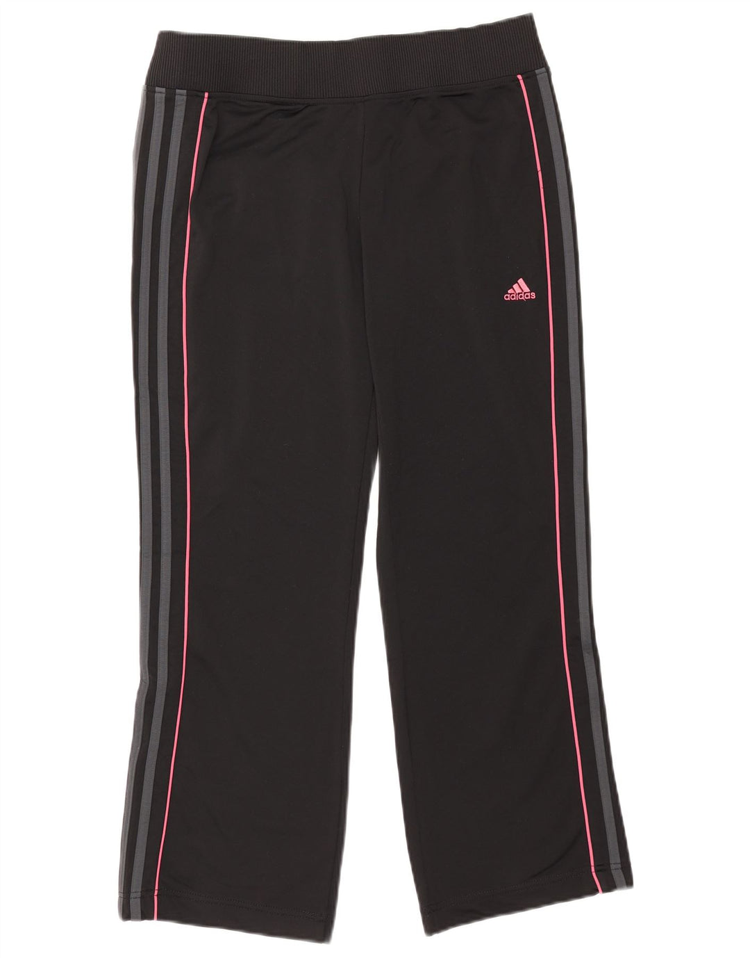 Pantaloni de trening Adidas pentru femei UK 14 Poliester negru mare