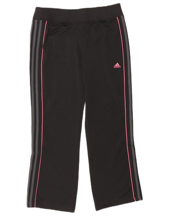 Pantaloni de trening Adidas pentru femei UK 14 Poliester negru mare