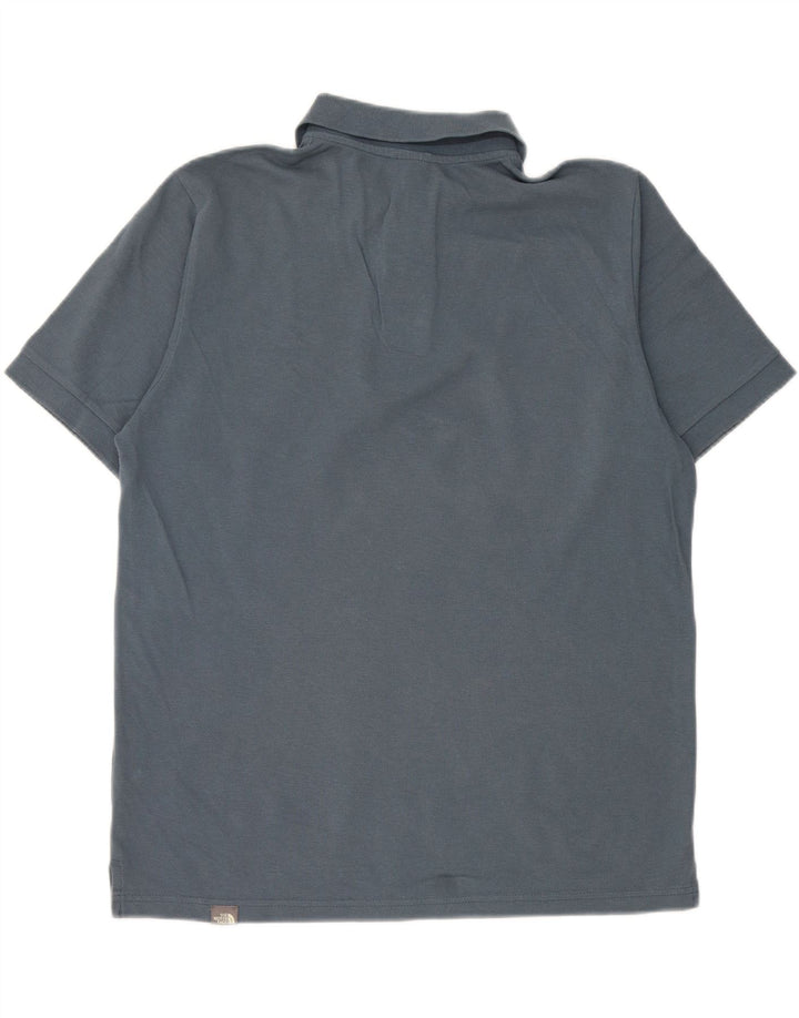 Tricou polo pentru bărbați The North Face, bumbac albastru mediu