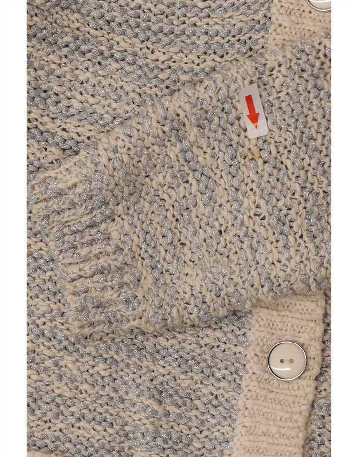 Pulover cardigan pentru femei Marks & Spencer UK 12 Medium Silver Flecked