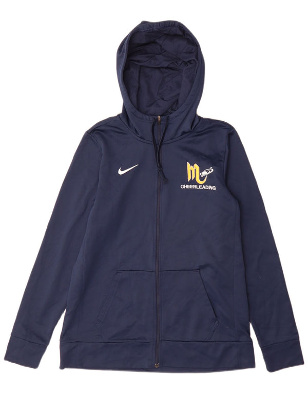 Pulover Nike Mars Cheerleading, cu fermoar, pentru femei, UK 12, bleumarin mediu