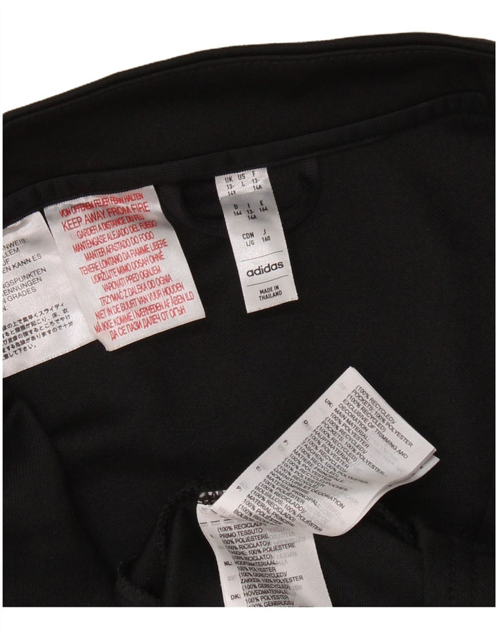 Jachetă Adidas Aeroready pentru trening pentru băieți 13-14 ani, poliester negru