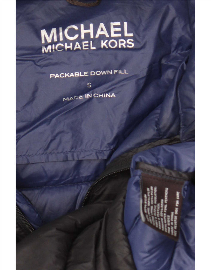 Jachetă căptușită pentru bărbați Michael Kors Marea Britanie 38 Nailon mic, albastru bleumarin