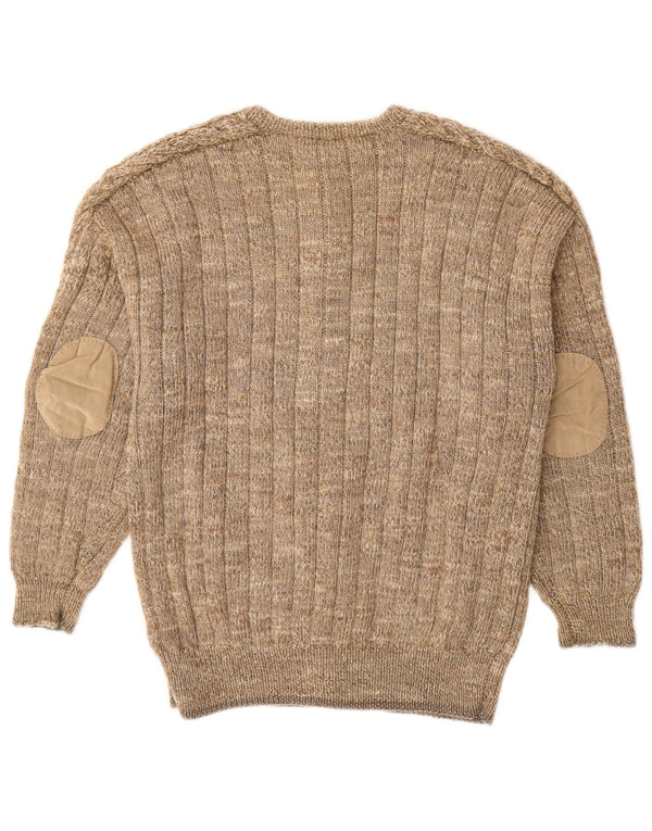 Cardigan Vintage pentru bărbați, bej mediu