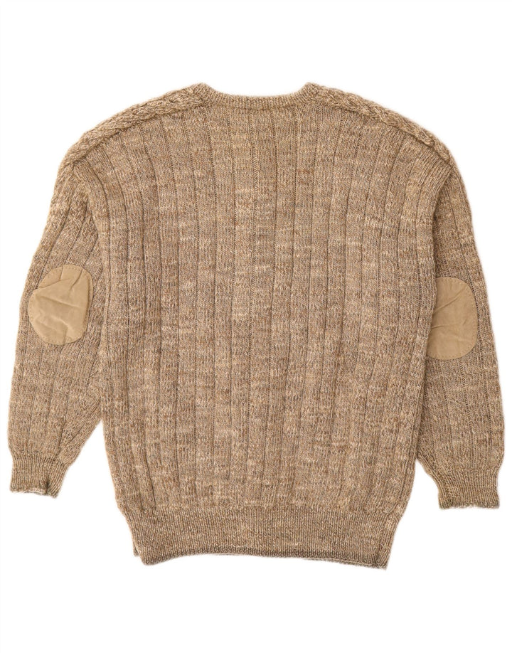 Cardigan Vintage pentru bărbați, bej mediu