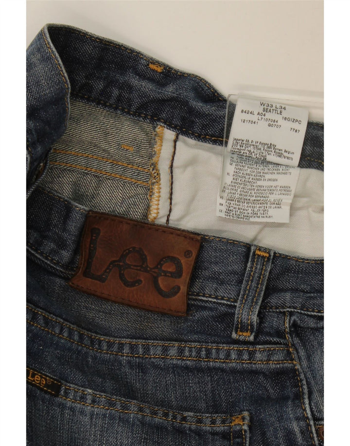 Blugi drepti Seattle pentru femei Lee W33 L34 bumbac bleumarin