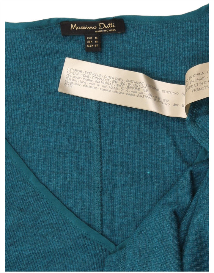 Top pentru femei Massimo Dutti cu mânecă lungă UK 12 Medium Blue Modal