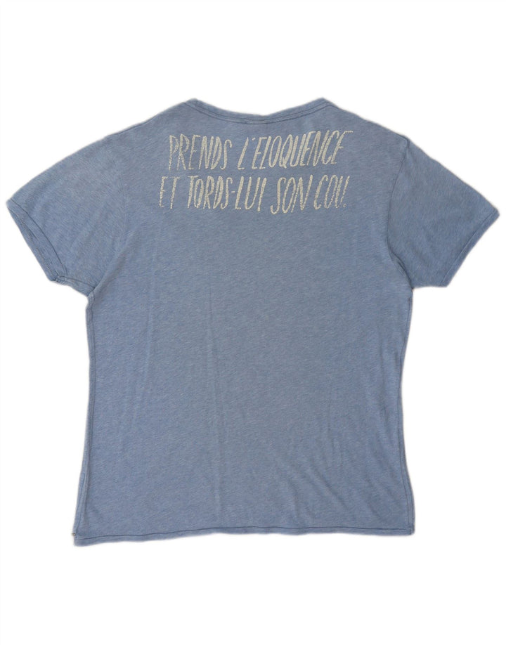 Tricou grafic pentru bărbați Scotch & Soda Top XL Albastru