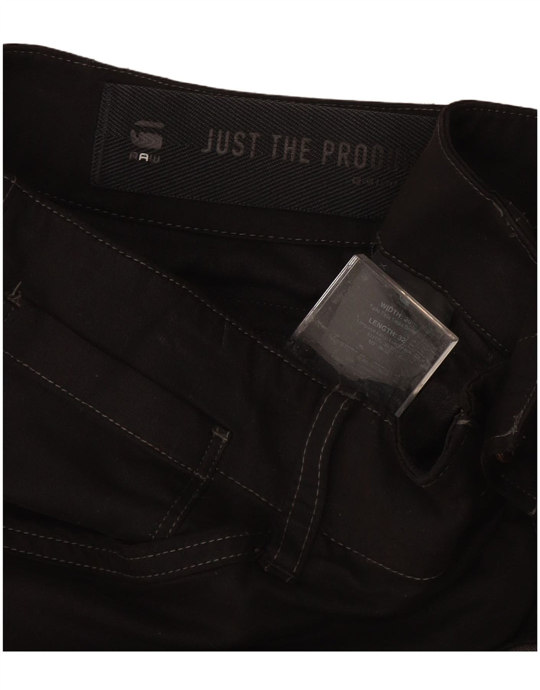 Pantaloni cargo subțiri pentru bărbați G-STAR L36 L32 bumbac negru