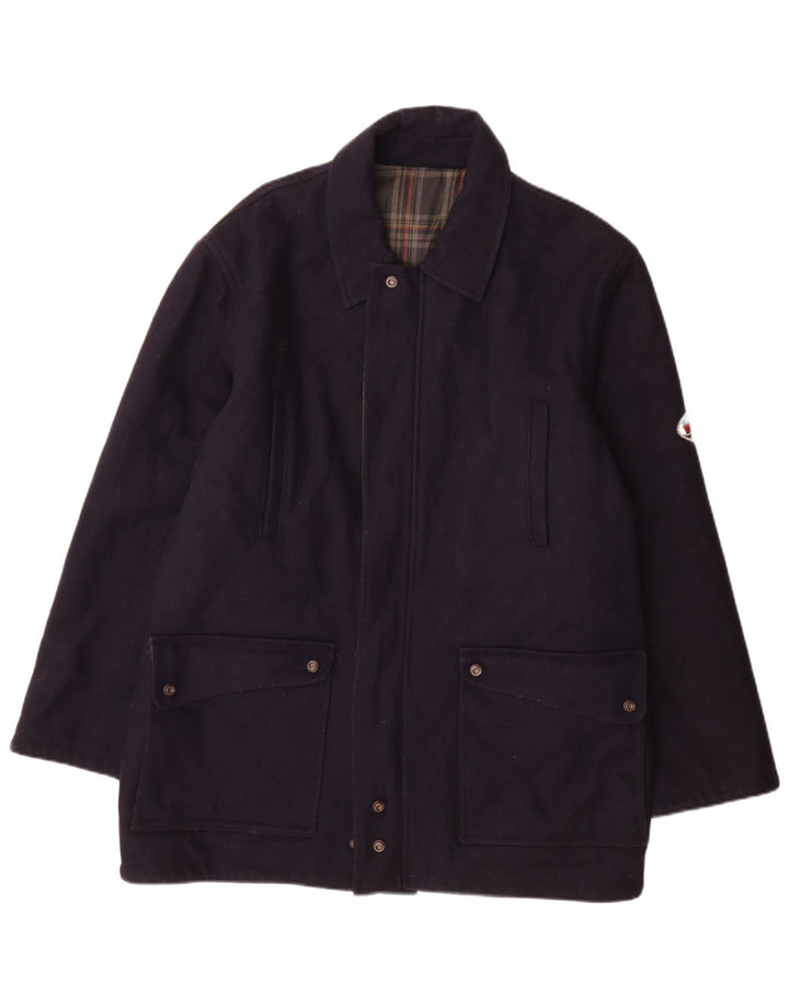 Palton reversibil pentru bărbați North Pole UK 42 XL Lână bleumarin