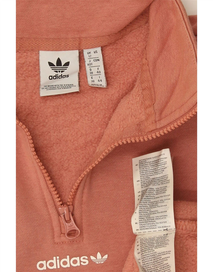 Pulover cu grafic supradimensionat Adidas pentru femei UK 12 portocaliu mediu