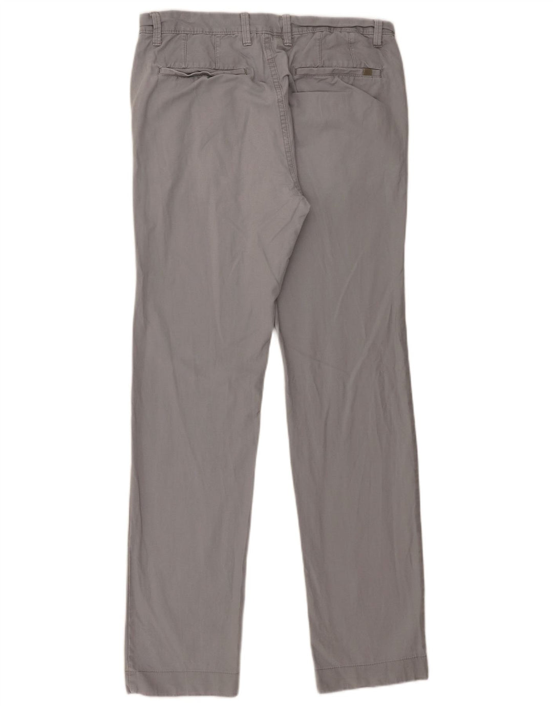 Pantaloni chino drepți pentru bărbați Marks & Spencer L32 L33 bumbac gri