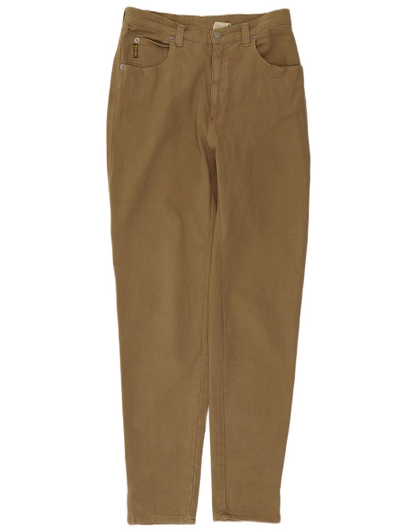 Armani Pantaloni casual conici pentru femei IT 44 Medium W28 L29 Kaki Bumbac