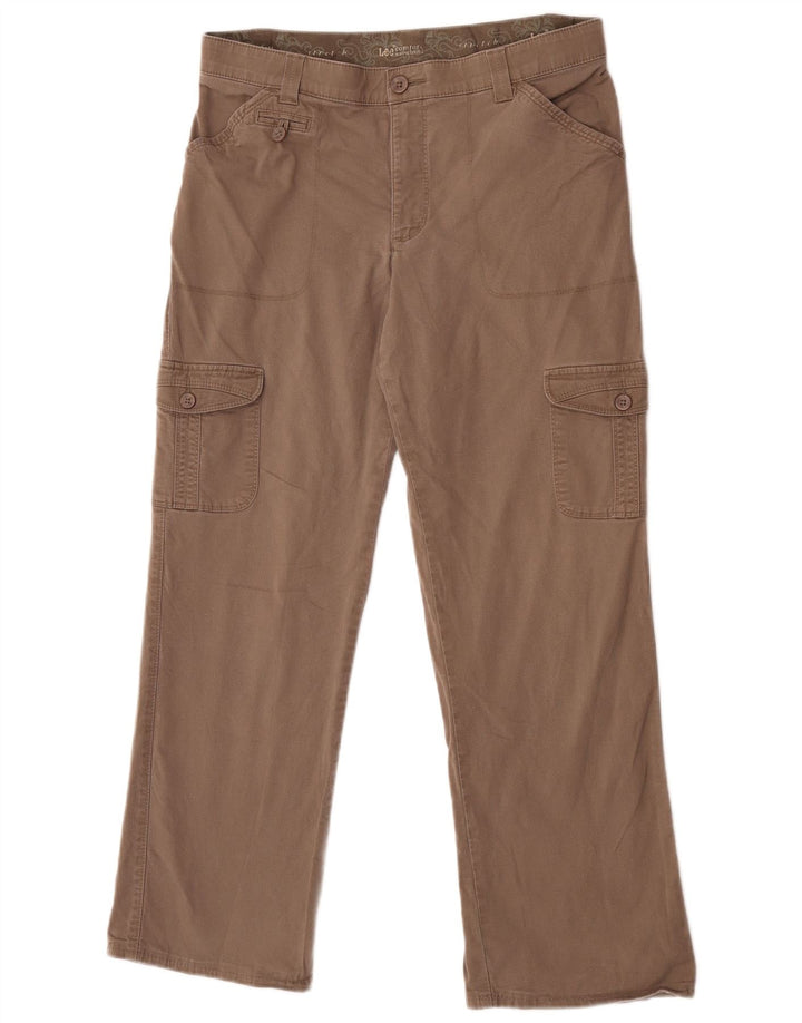 Pantaloni cargo drepti pentru femei Lee W31 L28 maro
