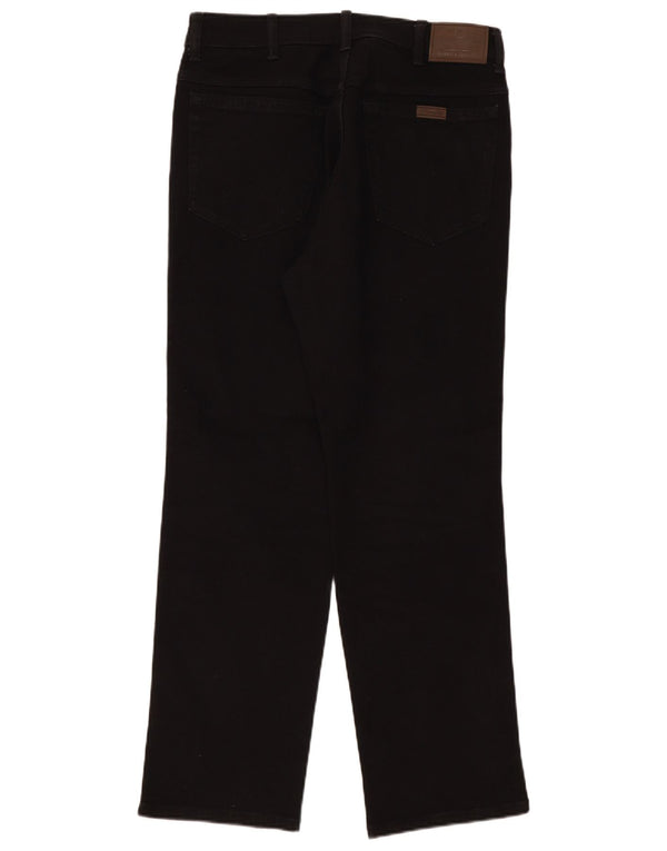 Blugi drepti pentru bărbați Wrangler W34 L30 bumbac negru