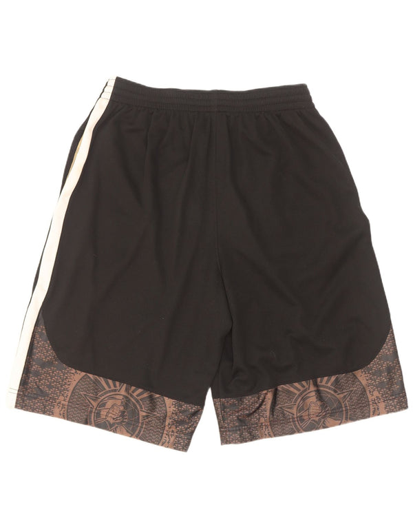 Pantaloni scurți sport cu grafică de baschet Nike pentru bărbați, mari, negru, din poliester