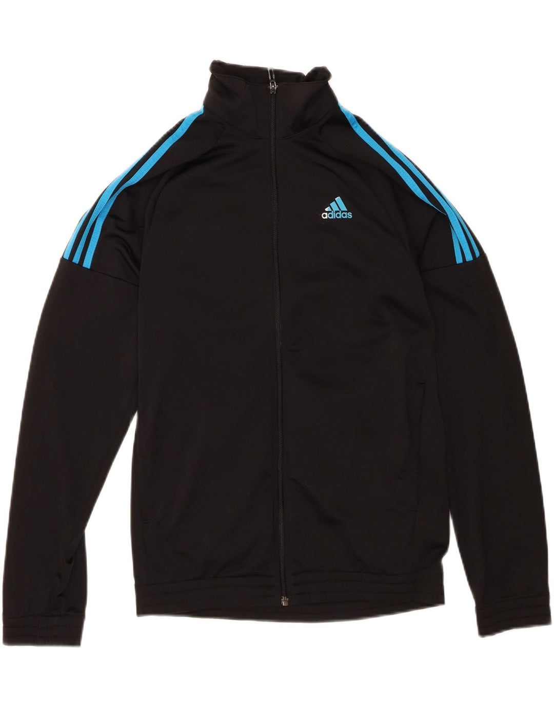 ADIDAS Mens Tracksuit Top Jacket UK 36/38 Small Black Polyester Vintage Adidas and Second-Hand Adidas from Messina Hembry 