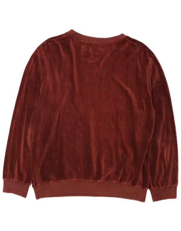 Top Vintage pentru bărbați cu mânecă lungă Burgundy mediu