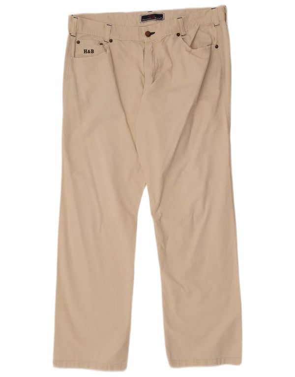 Pantaloni casual drepti pentru bărbați Harmont & Blaine IT 54 2XL W36 L30 Alb