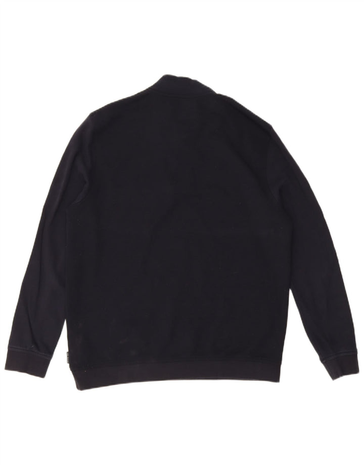 Pulover pentru bărbați Ted Baker, cu fermoar, cu gât, mărimea 4, mare, poliester bleumarin