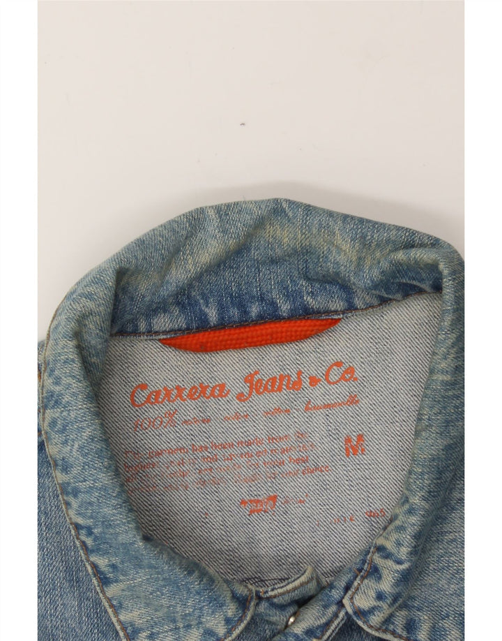 CARRERA Mens Denim Jacket UK 38 Medium Blue Cotton Vintage Carrera and Second-Hand Carrera from Messina Hembry 
