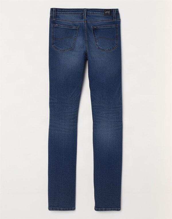 Blugi skinny Lee Kansas cu talie joasă pentru femei US 7 Medium W28 L35 Bumbac albastru