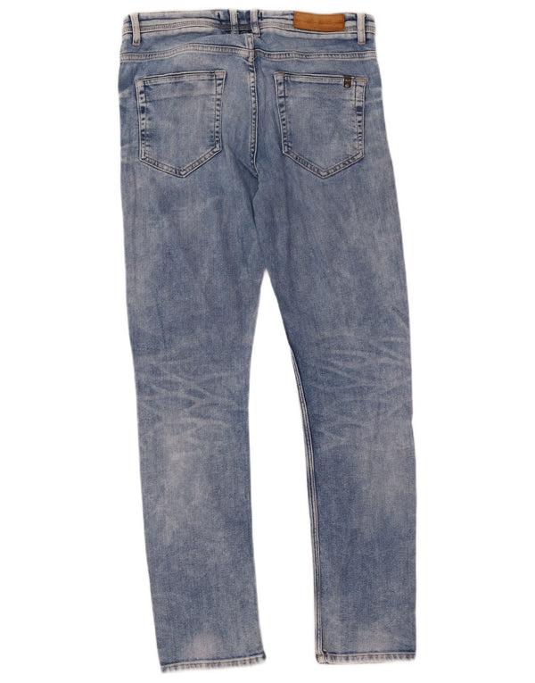 Blugi slim pentru bărbați Zara EU 40 Medium W31 L31 Albastru