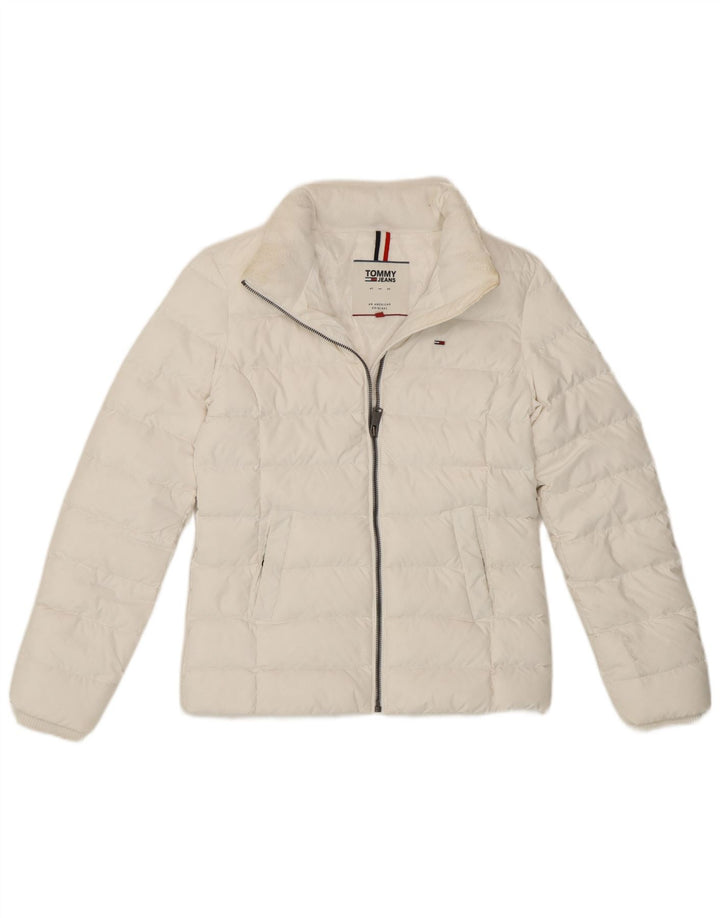 Jachetă căptușită pentru femei Tommy Hilfiger UK 6 XS Poliester alb