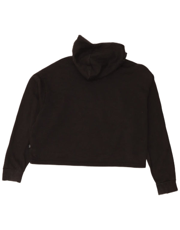 Jumper Puma Crop Graphic Oversized Hoodie pentru femei UK 18 XL Bumbac negru