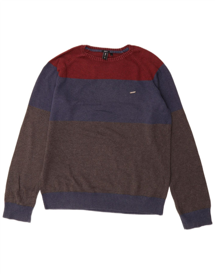 Pulover O'Neill pentru bărbați, cu gât crew, color block, mediu, multicolor