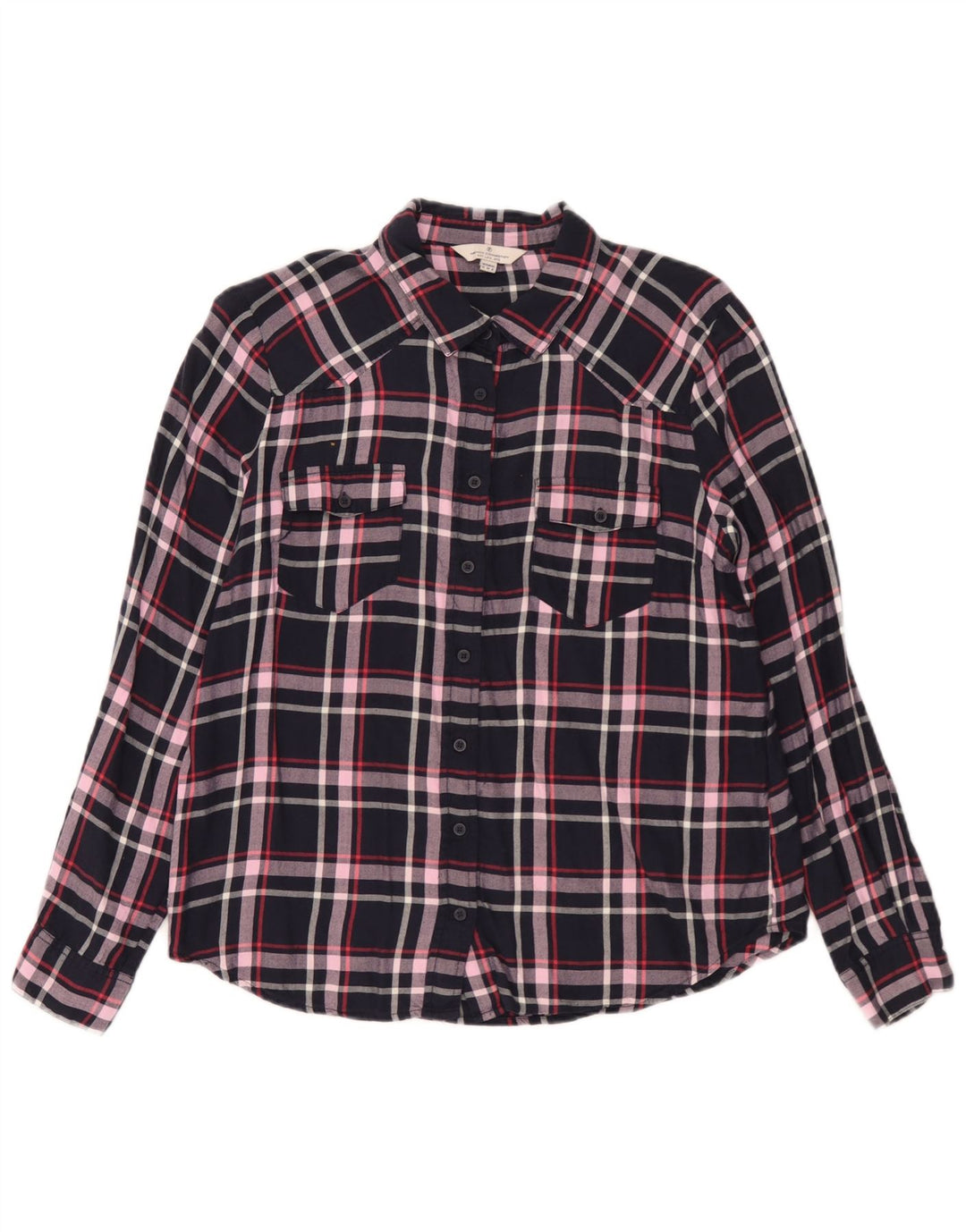 Cămașă French Connection pentru femei UK 12 Medium Bluemarin Check Viscose
