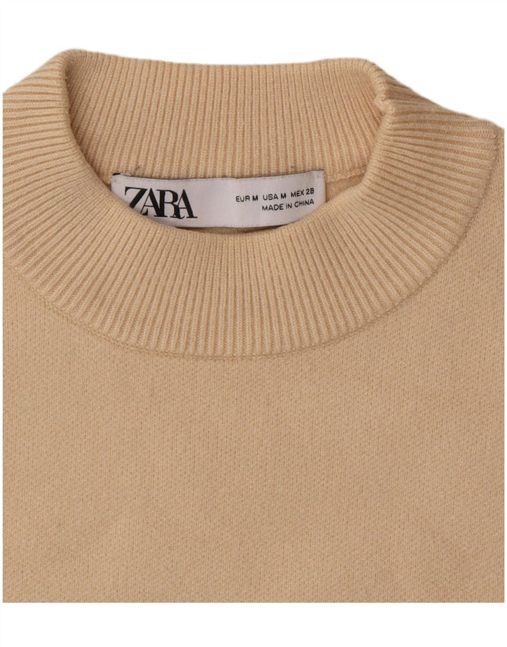Pulover pentru damă Zara, cu gât turnut, UK 12 Bej mediu