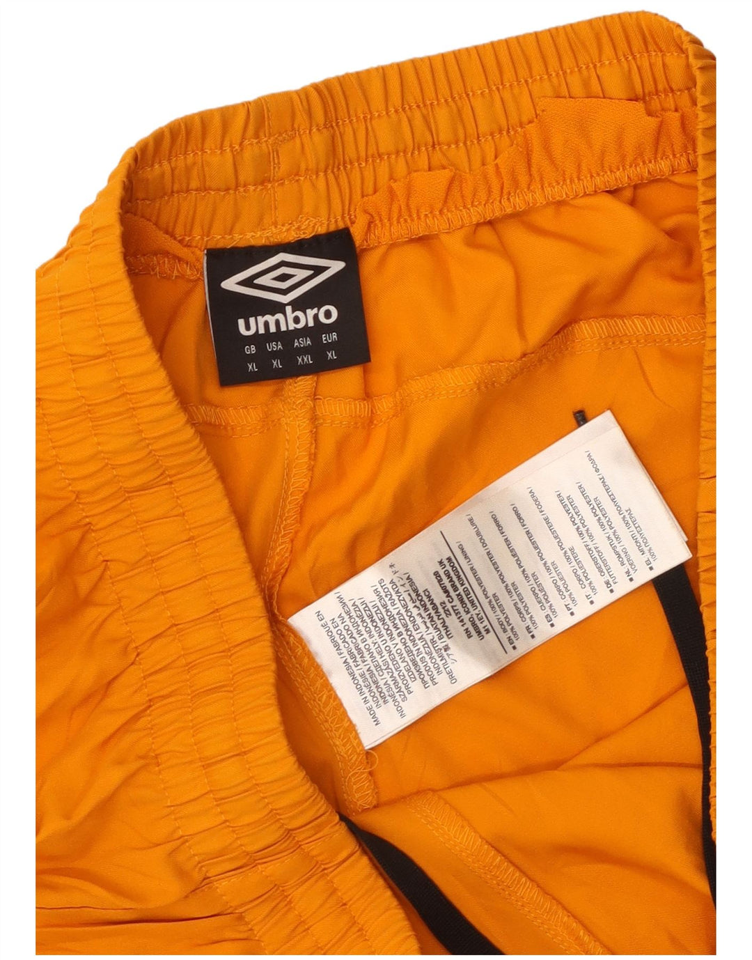 Pantaloni scurți sport grafic Umbro pentru bărbați, XL, portocaliu, poliester
