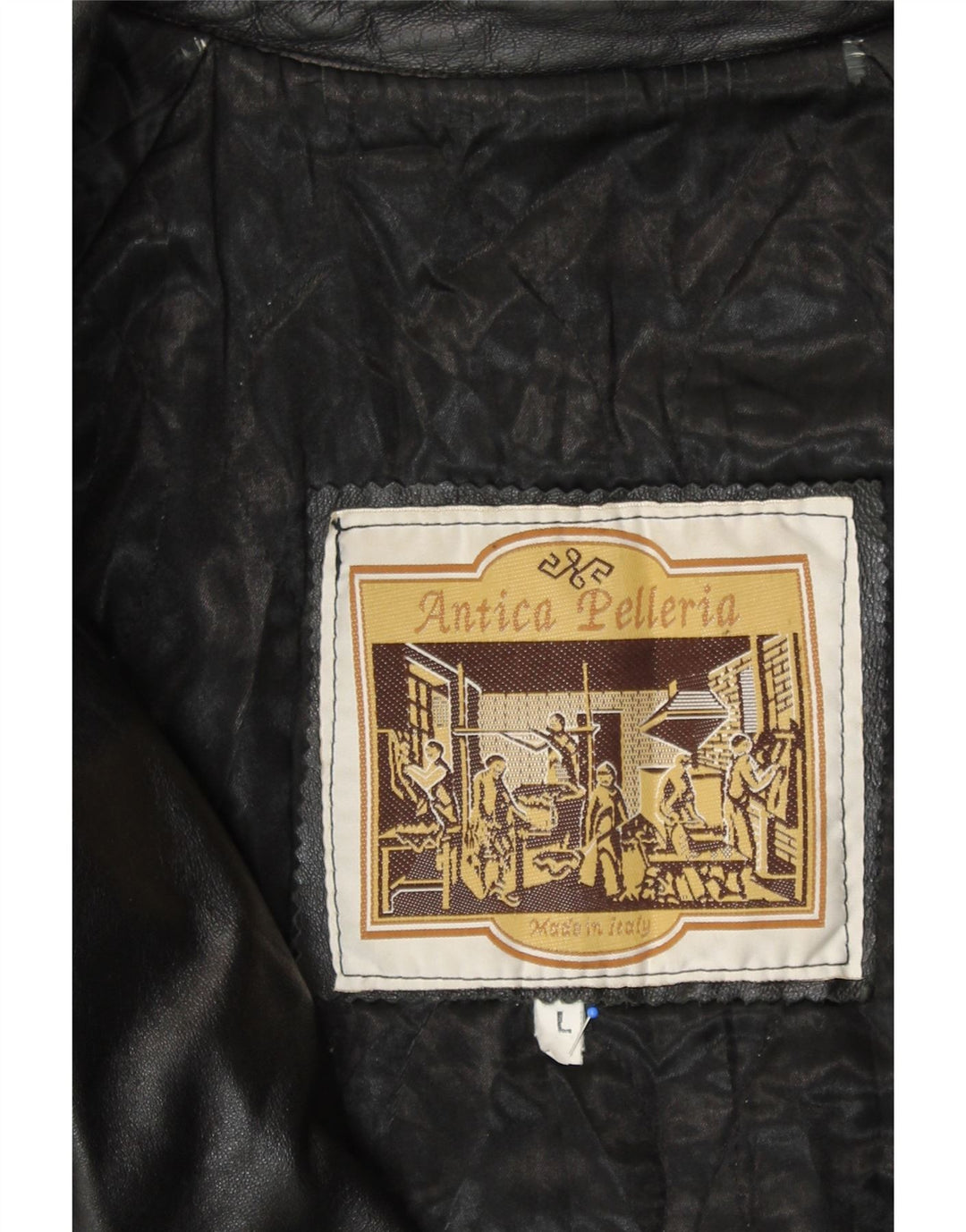 ANTICA PELLERIA Palton dublu pentru femei UK 16, mare, neagră