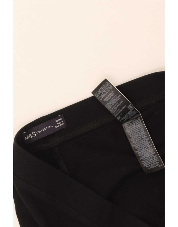 Leggings pentru femei Marks & Spencer UK 12, bumbac mediu negru