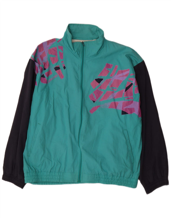 Jachetă de trening pentru bărbați VINTAGE, XL, turcoaz, din poliester