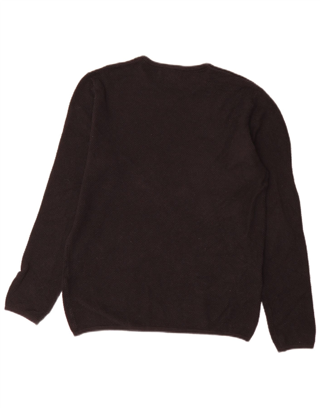 Pulover pentru bărbați Zara, cu gât turnut, mare, negru, bumbac