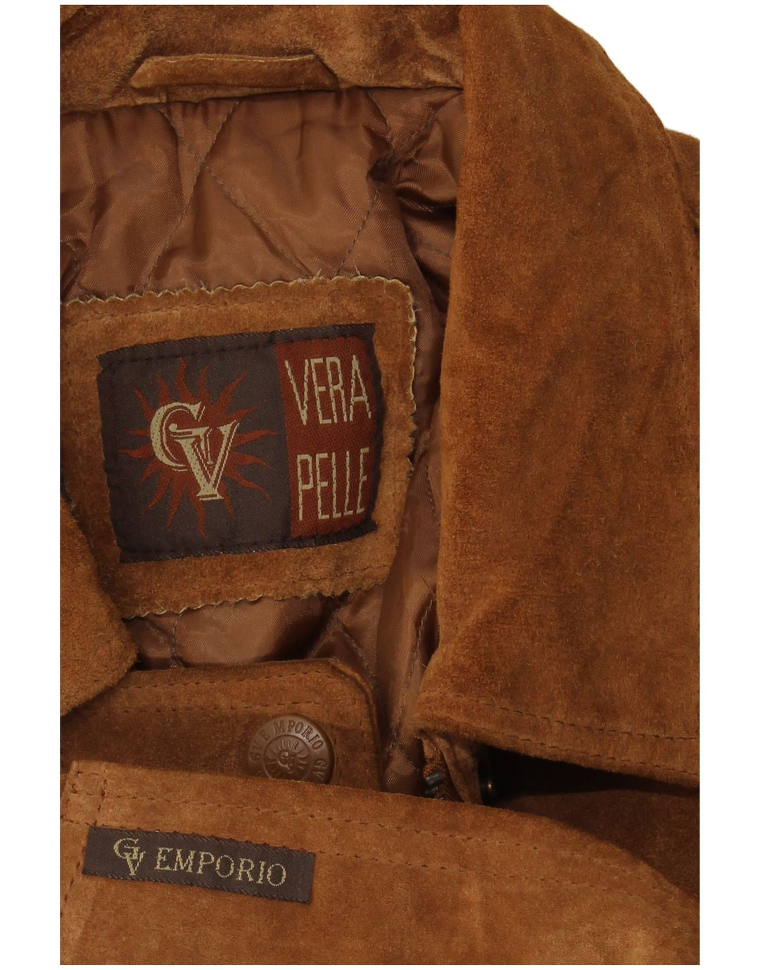 Geaca de piele intoarsa pentru femei GV EMPORIO UK 20 2XL Maro