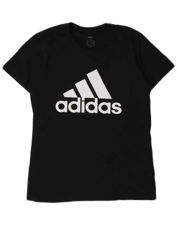 Tricou grafic Adidas pentru femei Top UK 12/14 Medium Negru