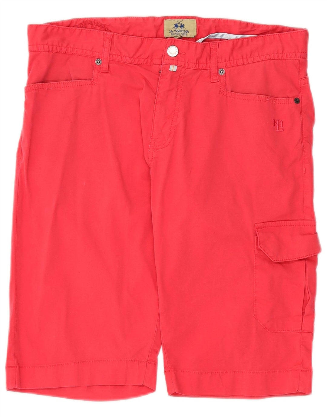 Pantaloni scurți cargo pentru bărbați LA MARTINA W34, bumbac roz mare