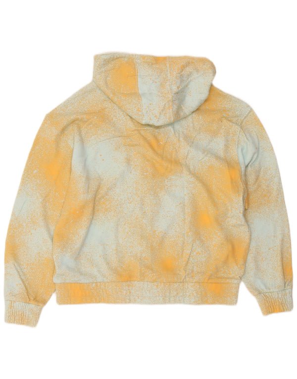 Pulover Adidas pentru femei supradimensionat cu fermoar UK 6 XS Yellow Tie Dye